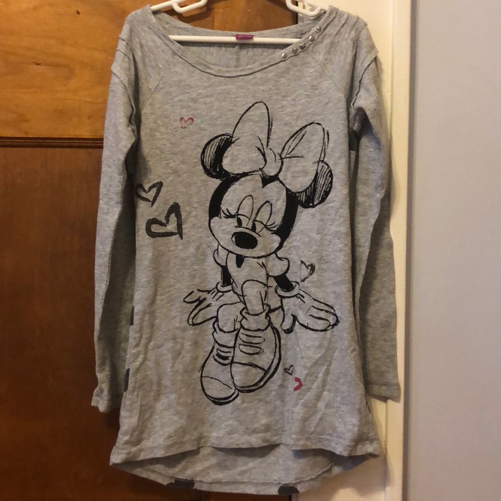 Girls Minnie Mouse Long Sleeve Shirt